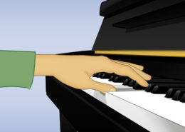 pulgar en el piano